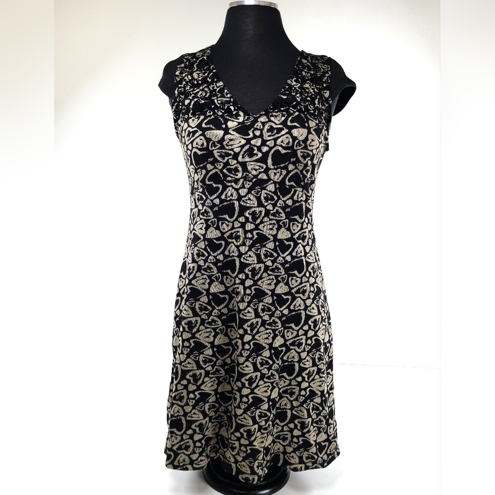 DESIGUAL heart print A-Line dress Size Small